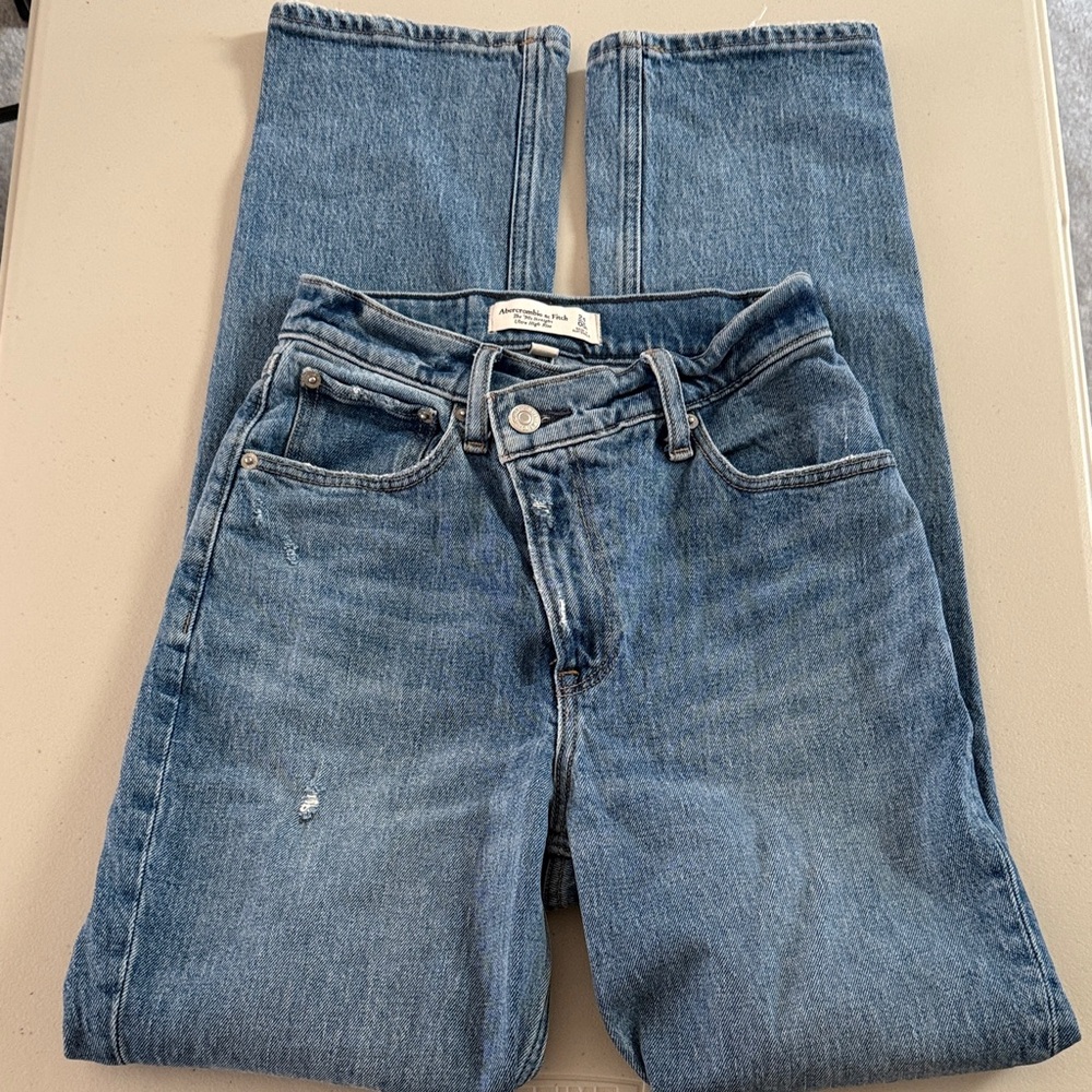 Abercrombie & Fitch Light Blue High Rise Jeans